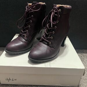 Wine Red Boots